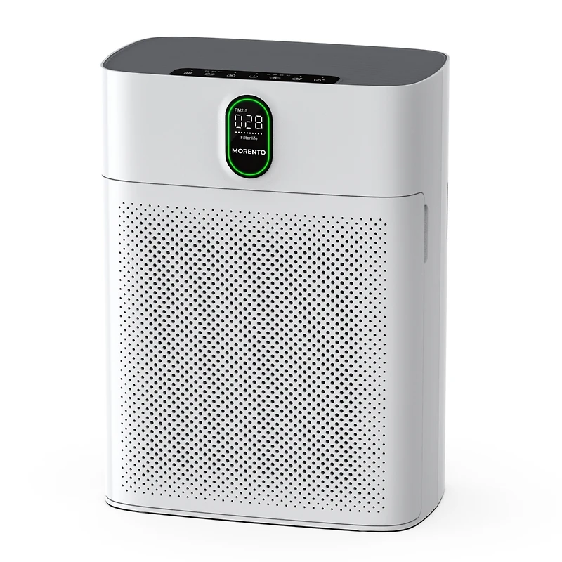 Morento Hepa Air Purifier for Home Large Room up to 1076 Sq Ft with Pm 2.5 Display Air Quality Sensor, White