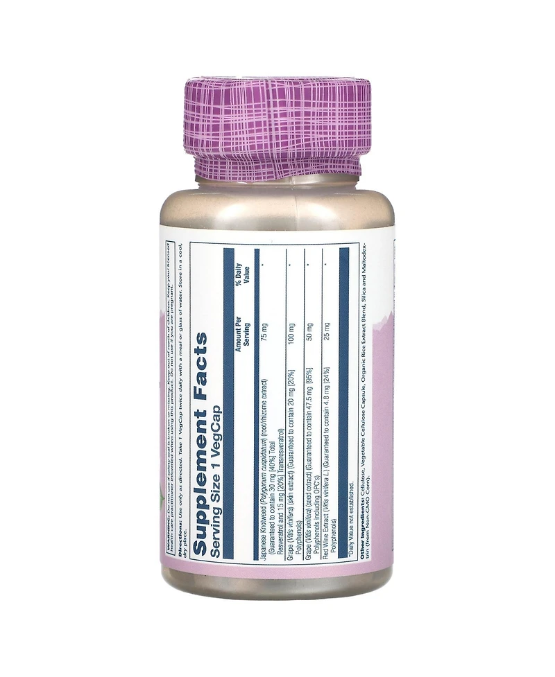 Solaray Vital Extracts Resveratrol 75 mg