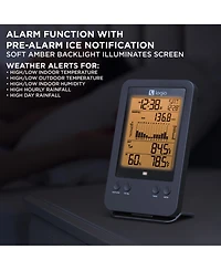 Logia 3-in-1 Rain Gauge Weather Station with Temperature & More