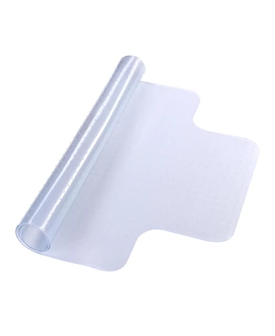 Yescom Clear Office Chair Mat for Low Pile Carpet 48" x 36" Thicken 1/8" with Lip Plastic Floor Protector Home Studio