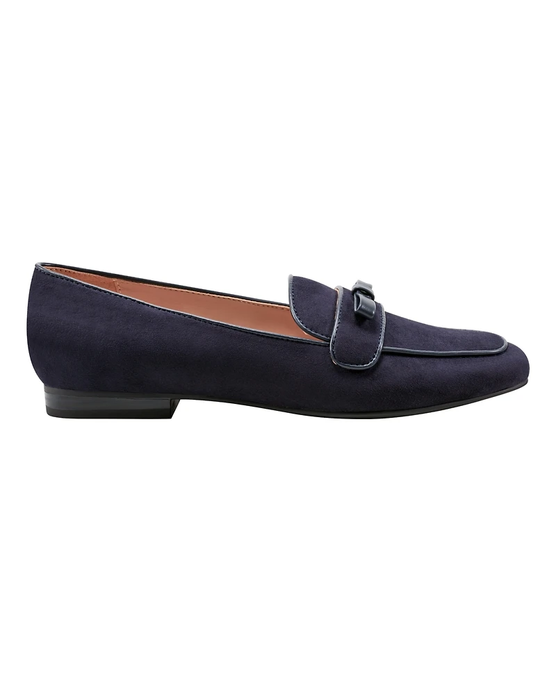 Bandolino Women's Meonna Square Toe Bow Detail Loafers