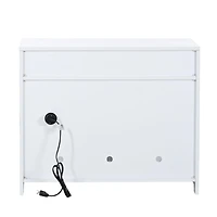 Streamdale Furniture White Wooden Cat Litter Box Enclosure