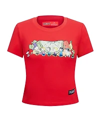 Freeze Max Women's Peanuts Ly Sweet Baby Doll Cropped T-Shirt