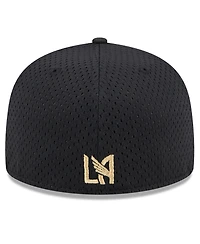 New Era Men's Black Lafc Throwback Mesh 59FIFTY Fitted Hat