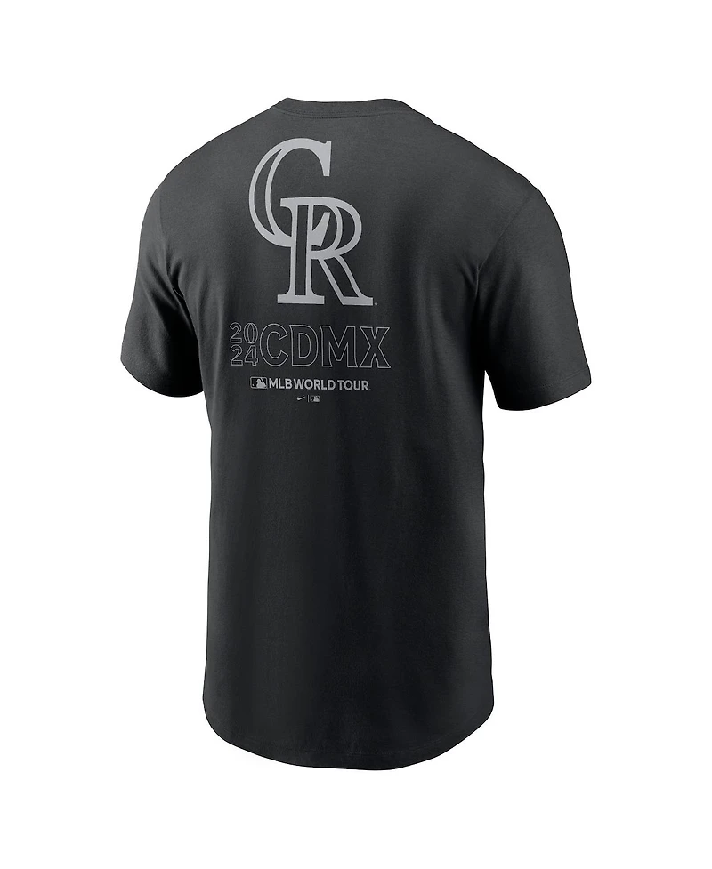Nike Men's Colorado Rockies 2024 Mlb World Tour Mexico City Series T-Shirt