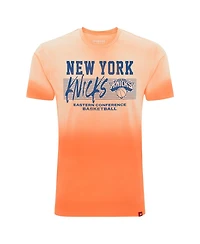 Sportiqe Men's and Women's New York Knicks Bingham Sun-Fade T-Shirt