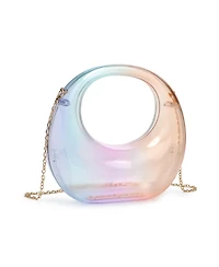 Eloquii Women's Plus Size Trave Transparent Acrylic Evening Bag