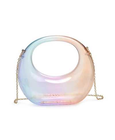 Eloquii Women's Plus Size Trave Transparent Acrylic Evening Bag