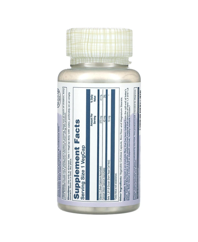 Solaray Beta Glucan with Vitamin C