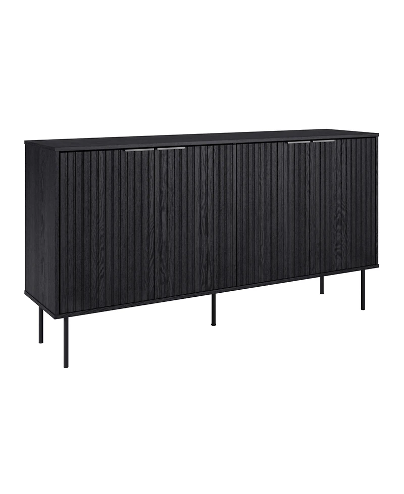 Amber & Emily Fluted Sideboard Buffet Cabinet