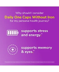 Twinlab Daily One Caps Without Iron - Nutritional Supplement with Zinc, B Vitamins, Magnesium, and More - 180 Capsules