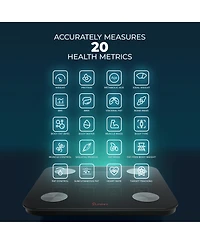 Smart Body Weight, Fat, and Bmi Composition Scale with Bluetooth & Free SunnyFit App