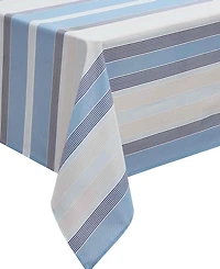 Izod Breakers Stripe Water-Resistant Indoor and Outdoor Tablecloth