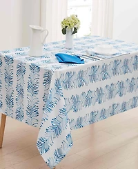 Izod Seagrass Stripe Water-Resistant Indoor and Outdoor Tablecloth