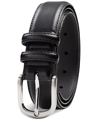Club Room Men's Feather-Edge Double Loop Dress Belt, Created for Macy's