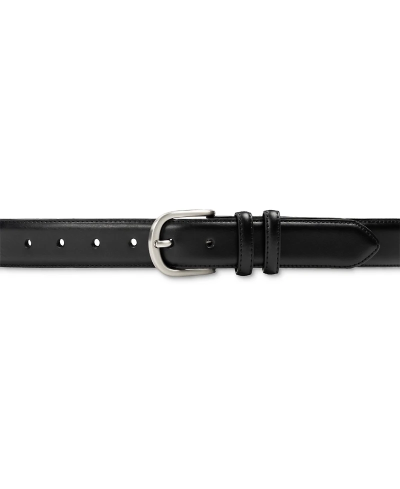 Club Room Men's Feather-Edge Double Loop Dress Belt, Created for Macy's