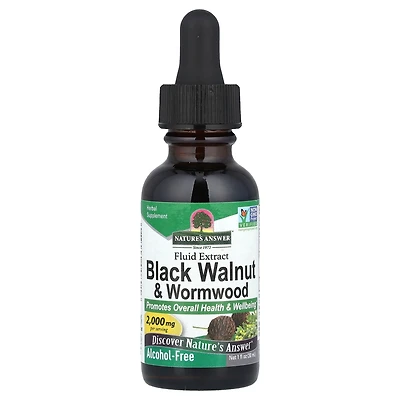 Nature's Answer Black Walnut & Wormwood Fluid Extract Alcohol-Free