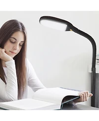 Litespan 53" Dimmable Led Reading Task Lamp with Height Adjustable Gooseneck Head