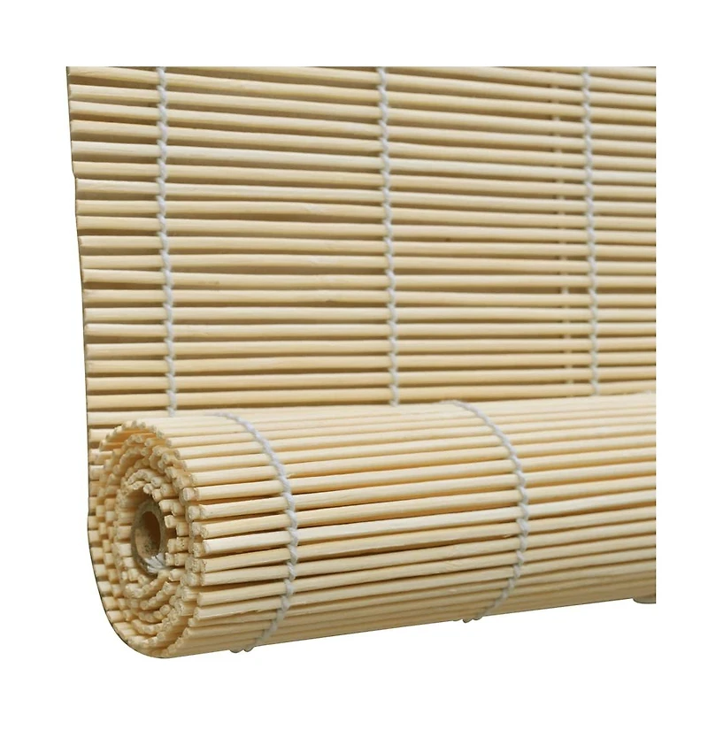vidaXL Natural Bamboo Roller Blinds 55.1"x63"