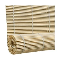 vidaXL Natural Bamboo Roller Blinds 55.1"x63"