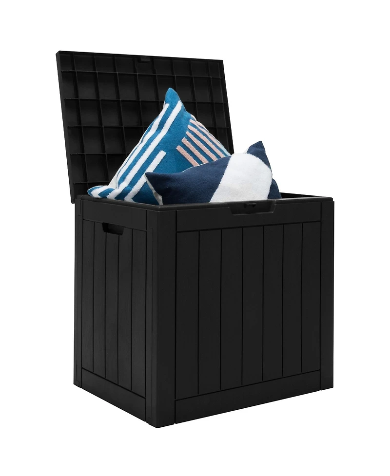 Slickblue 30 Gallon Deck Box Storage Container Seating Tools