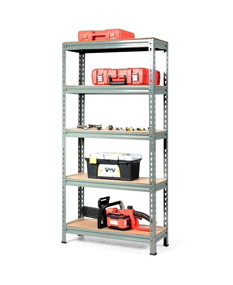 5-Tier Steel Shelving Unit Storage Shelves Heavy Duty Rack