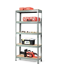 5-Tier Steel Shelving Unit Storage Shelves Heavy Duty Rack