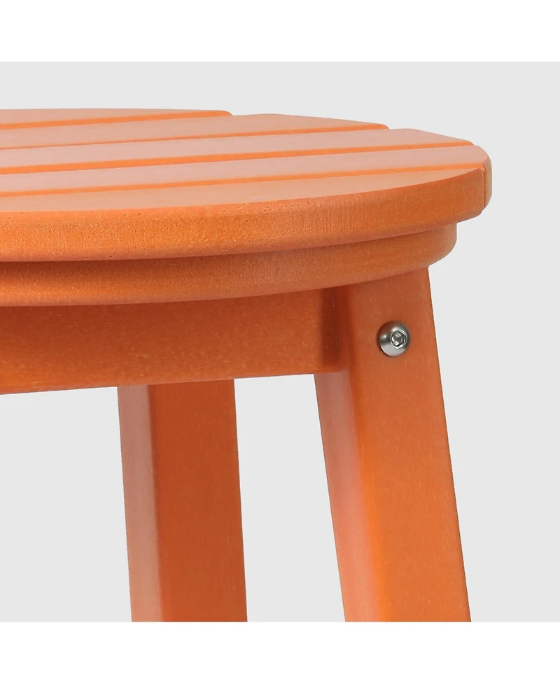 WestinTrends 29" Hdpe Outdoor Patio Round Bar Stool Set of 2