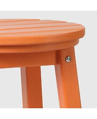WestinTrends 29" Hdpe Outdoor Patio Round Bar Stool Set of 2