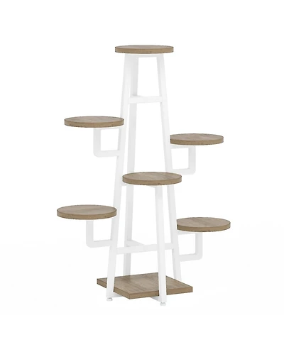 Tribesigns 7 Tier Plant Stand Indoor, Tall Plant Shelf for Multiple Plants, Wooden Corner Plant Pots Holder Rack Flower Stand Shelf Planter Organizer