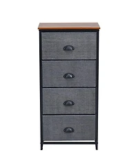 Inolait Chest Storage Tower Side Table Display Storage with 4 Drawers