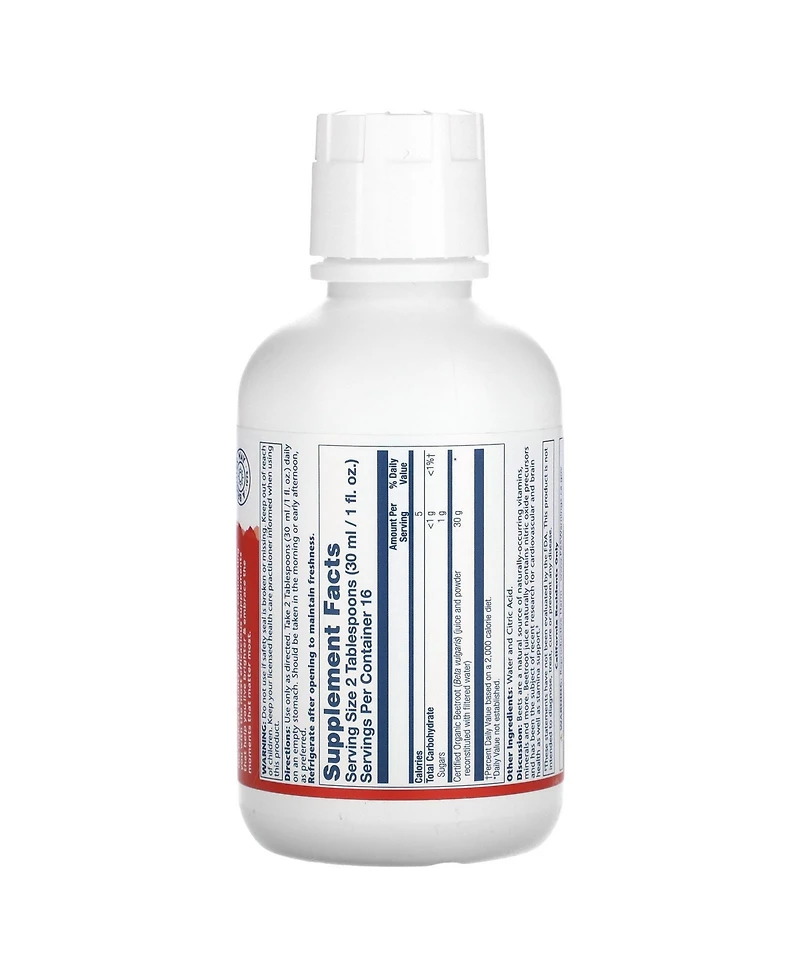 Solaray Organic Beetroot Juice from Concentrate | Supports Healthy Energy, Heart & Brain