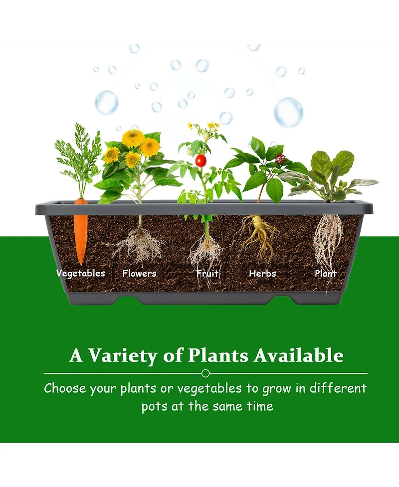 4 Ft Vertical Raised Garden Bed 5-Tier Planter Box