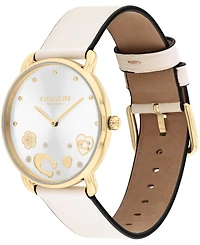 Coach Women's Elliot Chalk Leather Strap Watch 36mm