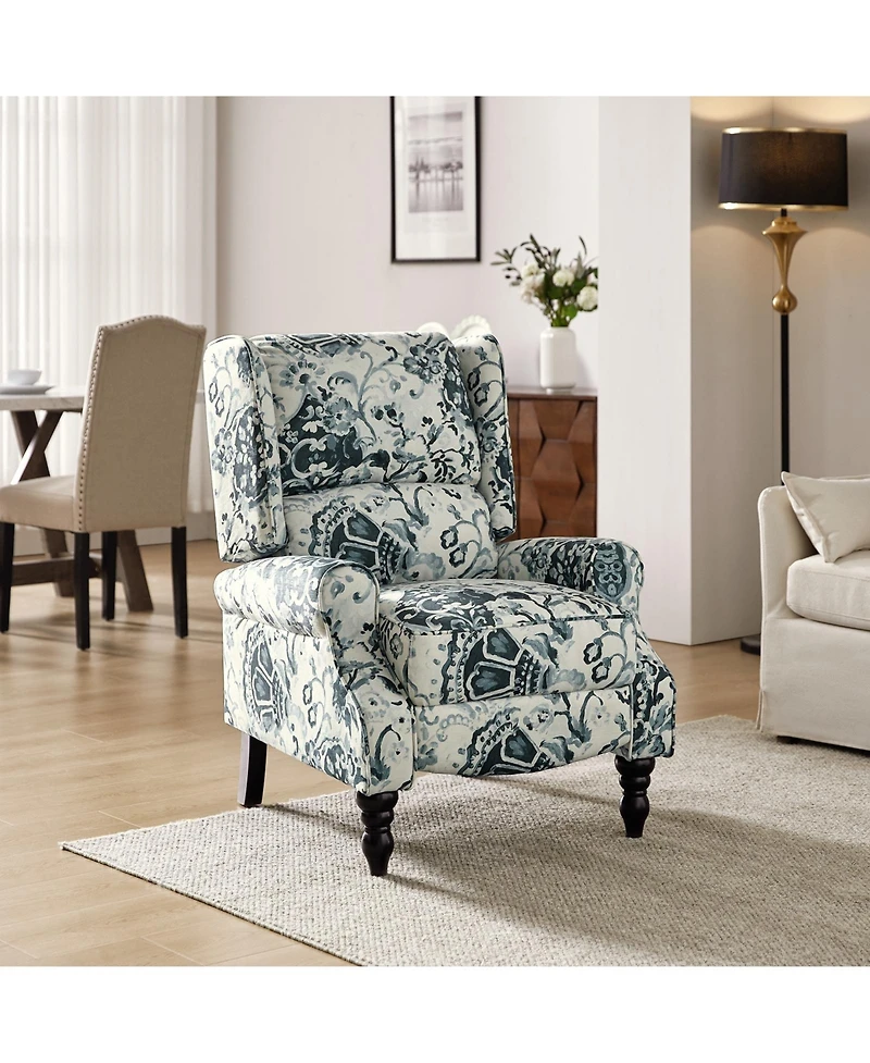 Asikli Manual Recliner with Wingback Design