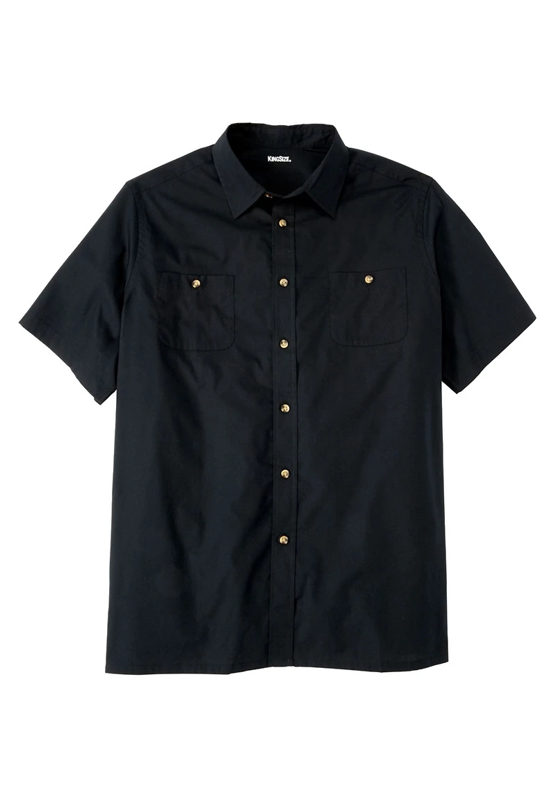 KingSize Big & Tall Short-Sleeve Pocket Sport Shirt
