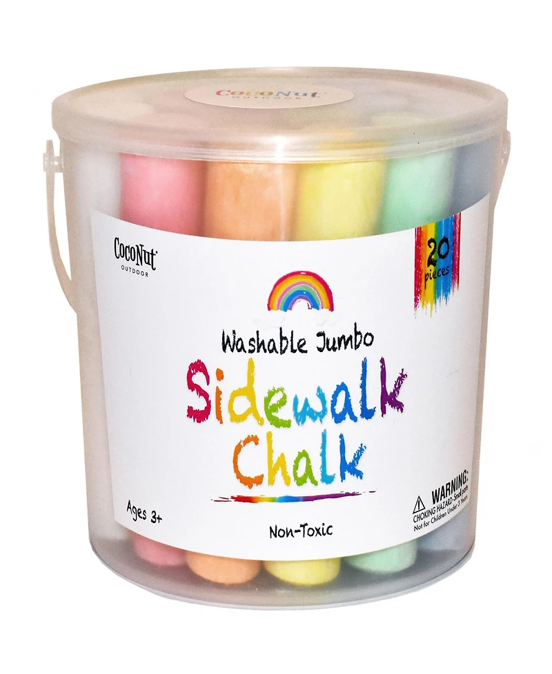 CocoNut Outdoor Rae Dunn Jumbo Sidewalk Chalk 2 Pack