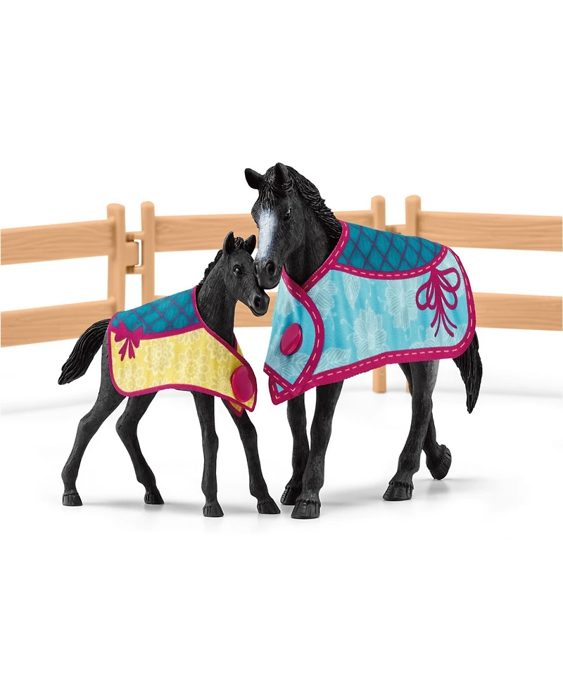 Schleich Horse Club Horse Box With Mare Foal Playset