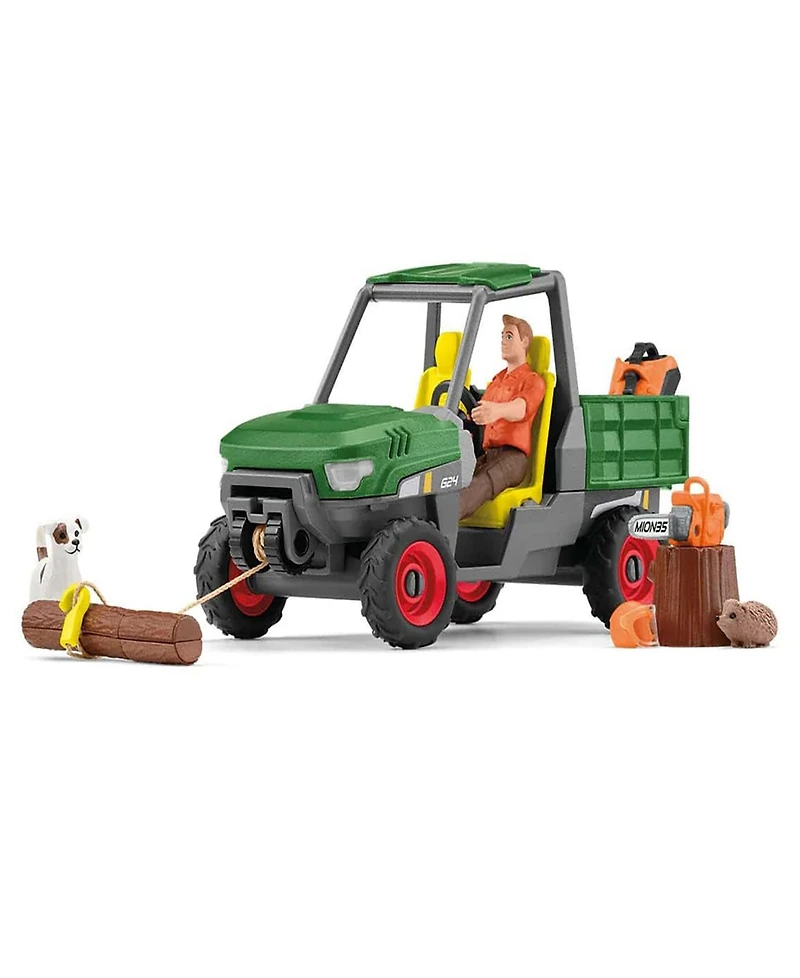 Schleich Farm World Working In The Forest Playset