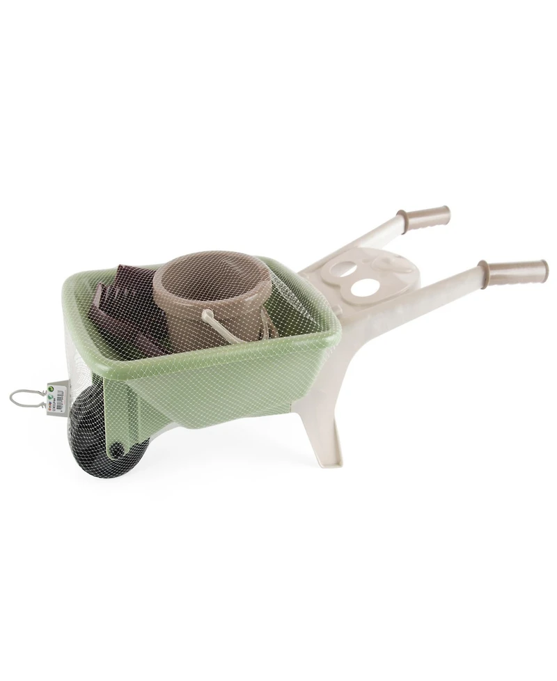 Dantoy Green Garden Wheelbarrow Playset
