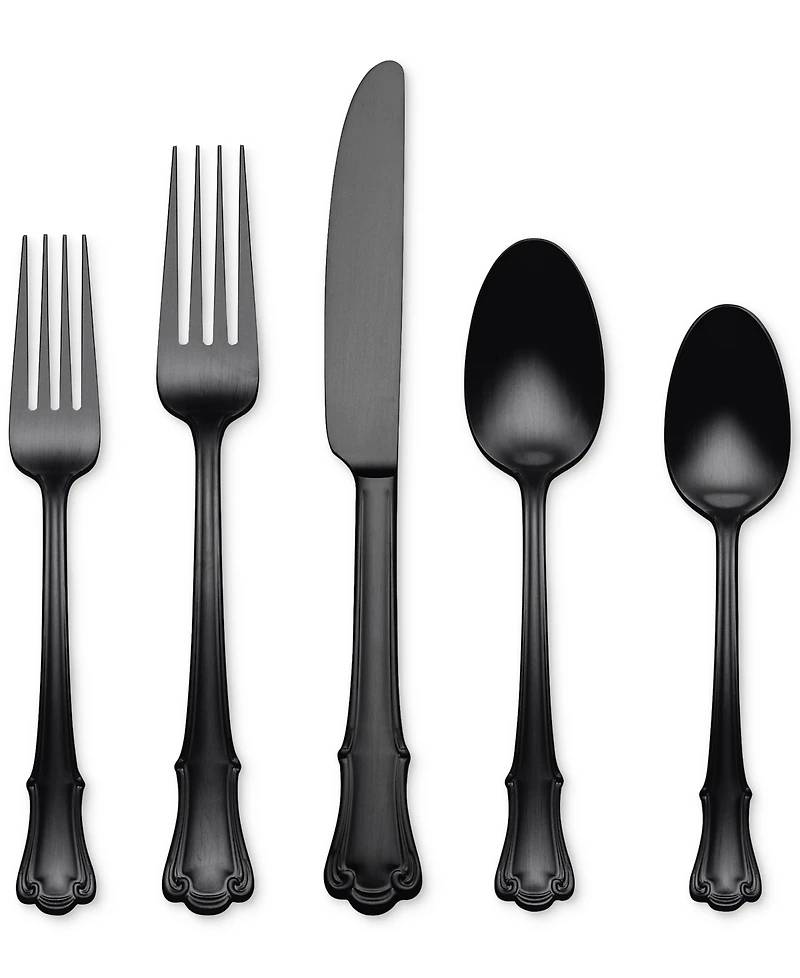 Oneida James Street Black 20-Pc. Flatware Set, Service for 4