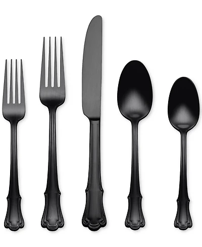 Oneida James Street Black 20-Pc. Flatware Set, Service for 4