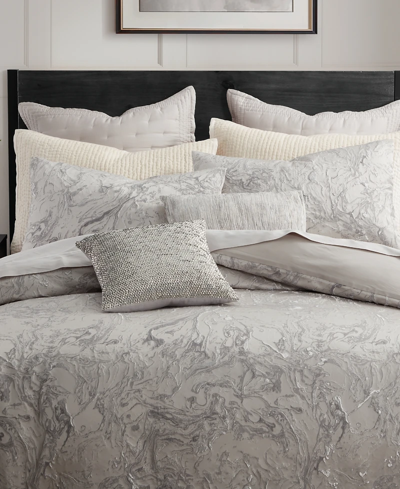 Donna Karan Home Liquid Marble Duvet Cover, Full/Queen