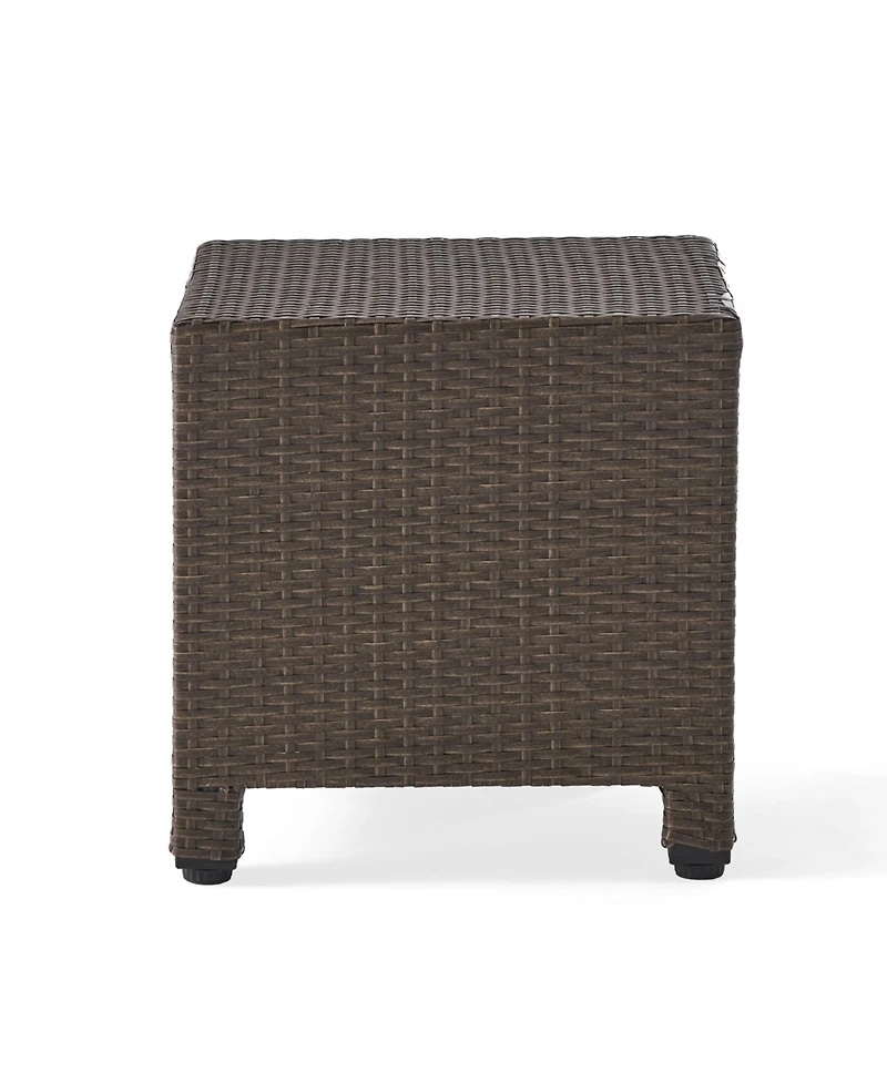 Streamdale Modern Woven Outdoor Side Table for Patio or Deck