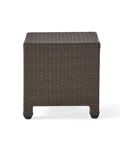 Streamdale Modern Woven Outdoor Side Table for Patio or Deck