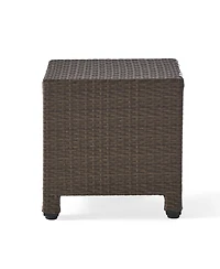 Streamdale Modern Woven Outdoor Side Table for Patio or Deck