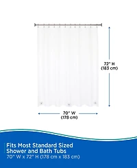 Kenney Medium Weight Peva Shower Curtain Liner
