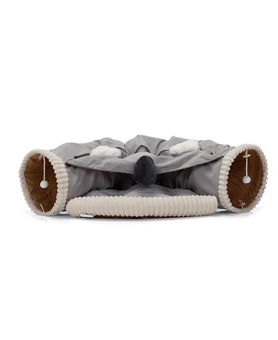 Streamdale Versatile Cat Tunnel + Bed Hideaway, Cave, Tent, Toy, Collapsible