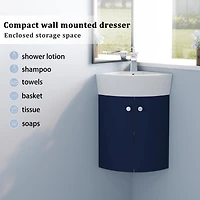 Streamdale Wall Mount Bathroom Vanity for Small Space