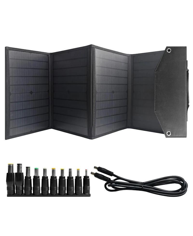 Alpha Digital Portable Power Station: 320W, 298Wh/93120mAh & 40W Solar Panel - Combo